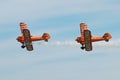 Breitling Wingwalking display team Royalty Free Stock Photo