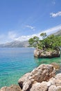 Brela,Makarska Riviera,Dalmatia,Croatia Royalty Free Stock Photo