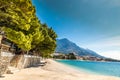 Brela Village,Beach And Biokovo - Makarska,Croatia Royalty Free Stock Photo