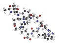 Bremelanotide female sexual dysfunction drug molecule (investigational). Atoms are represented as spheres with conventional color