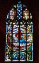 Bremen Cathedral. Window, interior of church, Germany