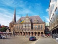 Bremen, Germany - August 03, 2022: Bremen City Hall or City Hall in the old town of Bremen