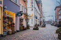 Bremen, Germany, January, 2019 - Colorful houses in historic Schnoorviertel in Bremen, Germany Royalty Free Stock Photo