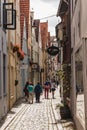 Nice shot of the famous street called Schnoor` in bremen, germany.`