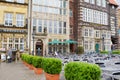 BREMEN, GERMANY - MARCH 23, 2016: Historic facades of houses on the Market Square Royalty Free Stock Photo