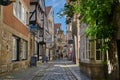 The historic street Schnoor in Bremen, Germany on a sunny summer day