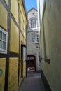 Narrow alley in the historic Schnoor district in Bremen, Germany