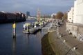 Bremen city view on Kleine Wesser river in Bermen