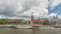 Bremen Germany time lapse 4K at Martinianleger Pier