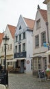 Bremen, Germany - 07/23/2015 - View of medieval street Schnoor, half-timbered houses in the centre of the Hanseatic City,