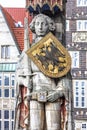 The Bremen Roland statue in the market square