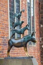 Bremen Town Musicians bronze statue, Bremen, Germany