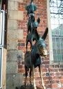 The Bremen Town Musicians Statue in Bremen, Germany Royalty Free Stock Photo