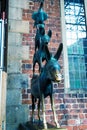 The Bremen Town Musicians Statue in Bremen, Germany Royalty Free Stock Photo