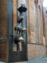 Bremen Town Musicians statue historic district Riga Latvia Europe