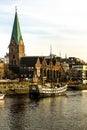 Bremen waterfront, Germany Royalty Free Stock Photo