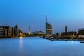 Bremerhaven at blue hour Royalty Free Stock Photo