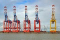 CContainer gantry cranes port cranes in the port of Bremerhaven, Bremen