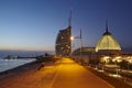 Bremerhaven (Germany) - Boardwalk in the evening