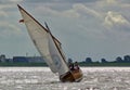 Bremerhaven, Germany - September 8th, 2012 - Classic sailing yacht on the river Weser