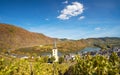 Bremm with loop of Moselle river, Germany