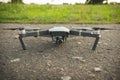 Brend new drone on the asphalt