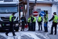 Brenner pass - Austrian border control for coronavirus from Italy