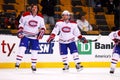 Brent Sopel and David Deshamais Montreal Canadiens Royalty Free Stock Photo