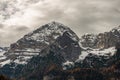 Brenta Dolomites seen from the Lake Tovel in winter - Trentino Alto Adige Italy Royalty Free Stock Photo