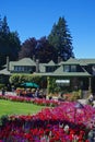 Brentwood Bay, British Columbia, Canada: Visitors enjoying a bright summer day at The Butchart Gardens