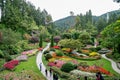 BRENTWOOD BAY, VANCOUVER ISLAND/CANADA - AUGUST 11 : Butchart Ga Royalty Free Stock Photo