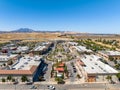 Brentwood, California USA, September 28, 2023: Aerial photo over the Streets of Brentwood shopping center in Brentwood, California