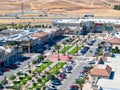 Brentwood, California USA, September 28, 2023: Aerial photo over the Streets of Brentwood shopping center in Brentwood, California