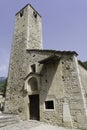 Medieval church of San Zeno at Brenzone, on Garda lake