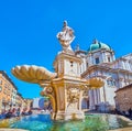 Brescia Armata fountain in Brescia, Italy