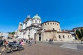 Old and New Cathedral of Santa Maria Assunta - Brescia Lombardy Italy Royalty Free Stock Photo