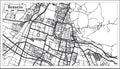 Brescia Italy City Map in Retro Style. Outline Map. Royalty Free Stock Photo