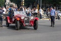 The annual rally of vintage cars Mille Miglia in Brescia, Lombardy, Italy Royalty Free Stock Photo