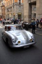 Brescia/Italy - May 17, 2017: Porsche 356 in Brescia for the start of the Mille Miglia race in italy Royalty Free Stock Photo