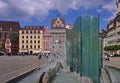 Breslau fountain on main square Royalty Free Stock Photo
