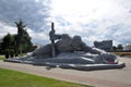 Brest, Belarus - July 23, 2020: Memorial complex Brest Hero-Fortress. Sculptural composition Thirst Royalty Free Stock Photo