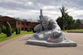 Brest, Belarus - July 23, 2020: Memorial complex Brest Hero-Fortress. Sculptural composition Thirst Royalty Free Stock Photo