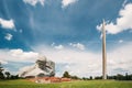 Brest, Belarus. Main Monument And Memorial Monument Bayonet - Obelisk In Brest Hero Fortress