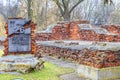 Brest Fortress. The preserved ruins of former soldiers` barracks and military buildings. Republic of Belarus