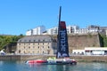 BREST, FRANCE - JULY 18 : French race sailboat Actual in Brest h