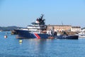 BREST, FRANCE - JULY 18 : French rescue boat Abeille Bourbon in Royalty Free Stock Photo