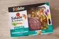Brest Ã¢â¬â France, November 16, 2019 : Industrial Sodebo mixed salad