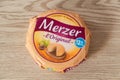 Brest Ã¢â¬â France, November 16, 2019 : Melzer cheese in packaging Royalty Free Stock Photo