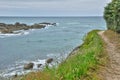 Bretagne, La Cote Sauvage in Batz sur Mer Royalty Free Stock Photo