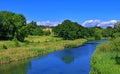 Bretton and the lake in the Yorkshire Sculpture Park, West Bretton, Wakefield. Royalty Free Stock Photo